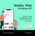 Mobile, Web & Desktop APP